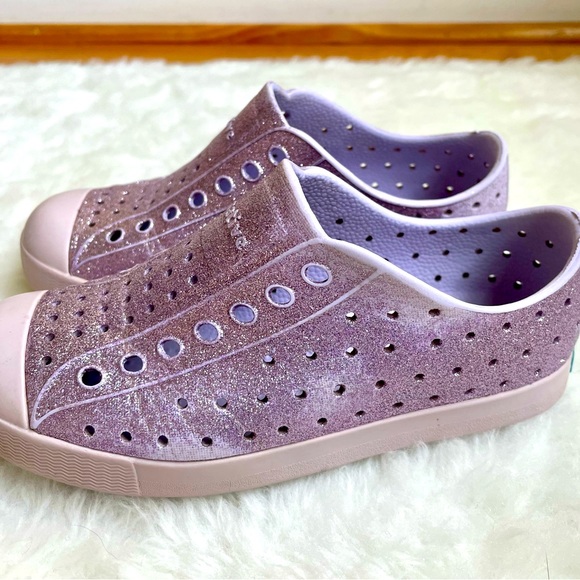 Child's Native Jefferson Bling Glitter Shoes (Size 12) - Picture 3 of 7